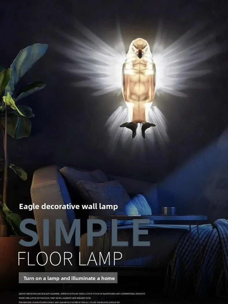 Lampe murale hibou aigle, lampe de Projection d'animaux moulée par Injection, lumière personnalisée, lampe de Conversion de décoration créative de luxe