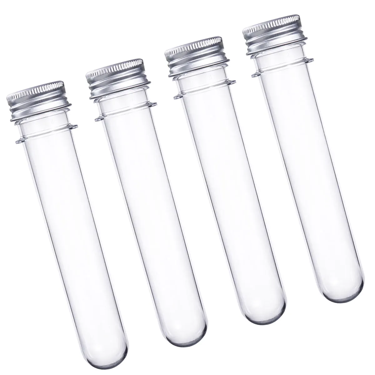 

12 Pcs Test Tubes Clear Bead Containers Bath Salt Vials Salts Storage Liquid Samples Handmade Plastic Tube Bottle