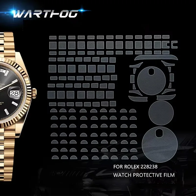 For Rolex 228238 Watch Film 40DD Ice Cube Dial Week Calendar 40MM Dial Beaded Chain