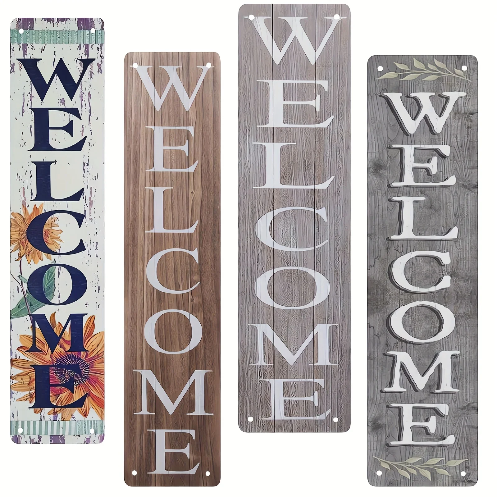 Retro WELCOME HOME Aluminum Tin Sign Address Sign Funny Metal Sign Wall Decor Garage, Workshop,Man Cave Club Bar, Outdoor Decor