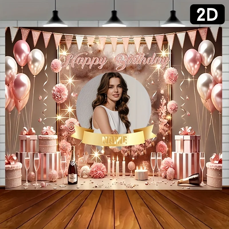1 Pieza de Fondo Fotográfico P - Party Banner Gold reseña y precio
