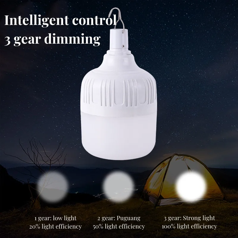 220W 170W 90W High Power LED Camping Light Portable USB Charge Lanterns Outdoor Emergency Camping Tent Lighting Lamp With Hook