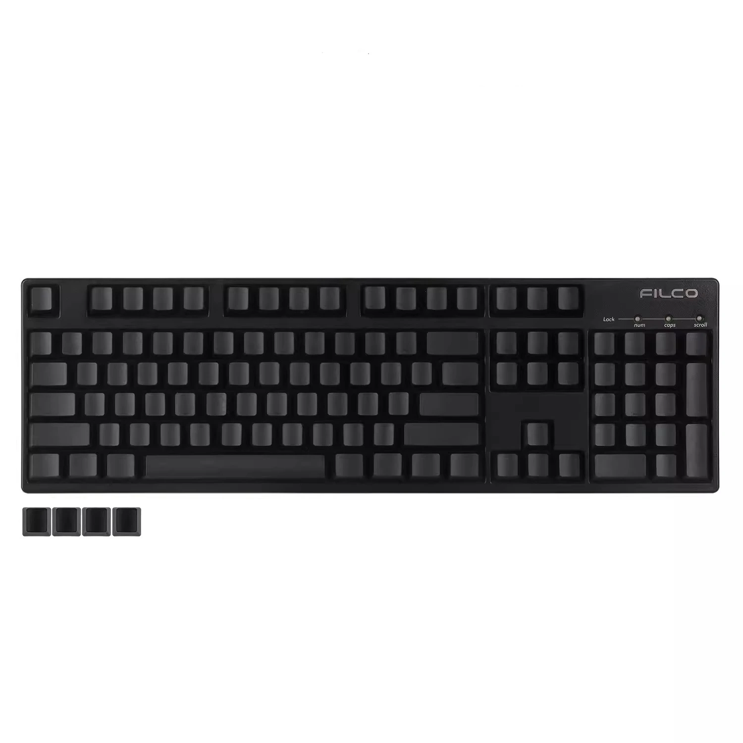 Imagem -03 - Teclado Mecânico Keycaps Branco Preto Branco Pbt Grosso Perfil Oem 61 87 104 Ansi mx Switches
