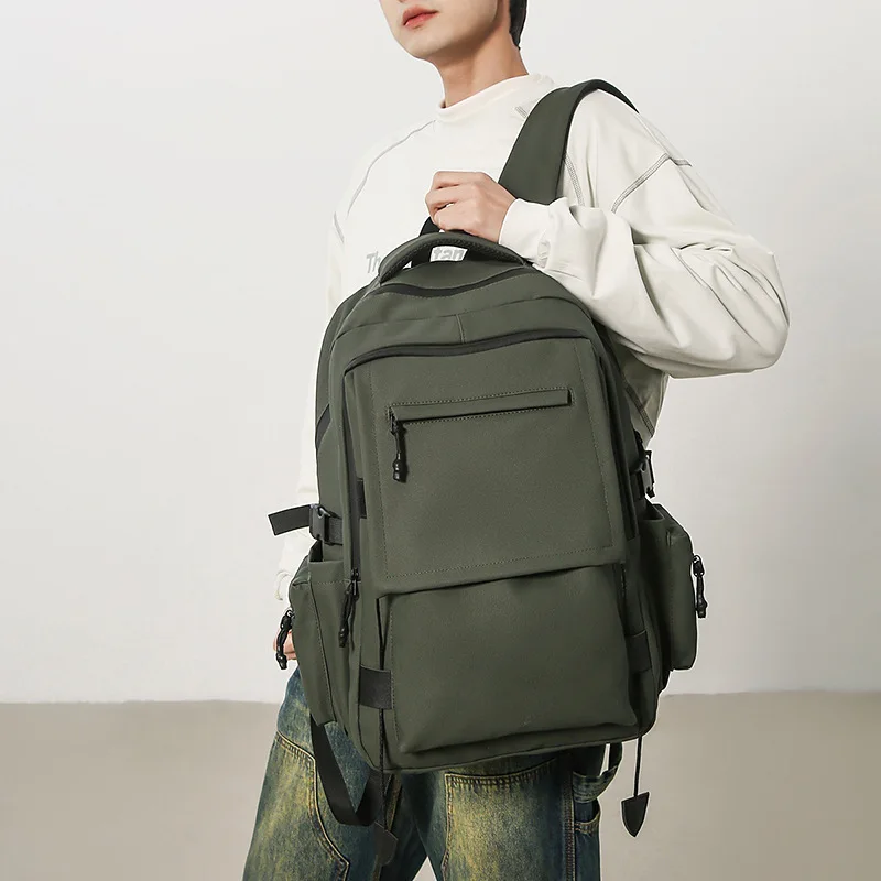 Large Capacity Backpack For Men, Commuting, Simple, Casual, Stylish, Business, Laptop Bag, Extra Big Size Multi Pockets Bags