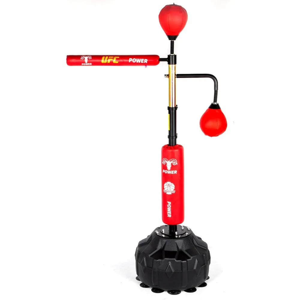 Boxing Speed Trainer, Punching Bag Spinning Bar, Training Boxing Ball with Reflex Bar & Gloves, Solid Speed Punching Bag