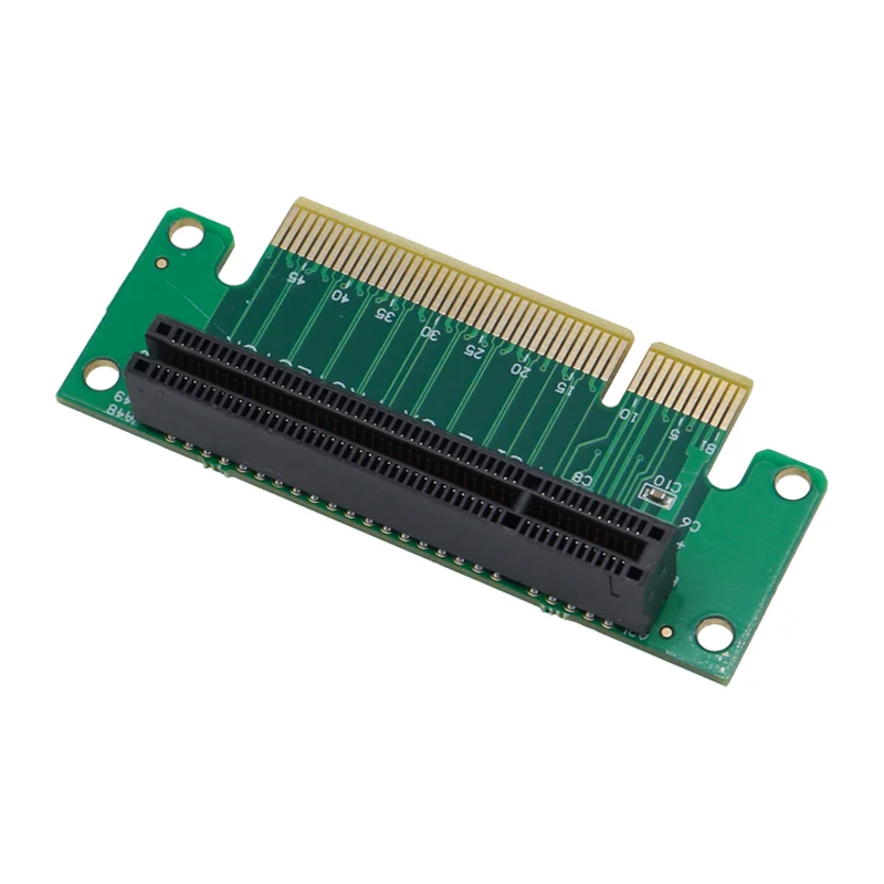 PCIe 8x Adapter Riser Card Converter 90 Degree PCI Express PCI-E X8 Expansion Board For 1U 2U Server Desktop