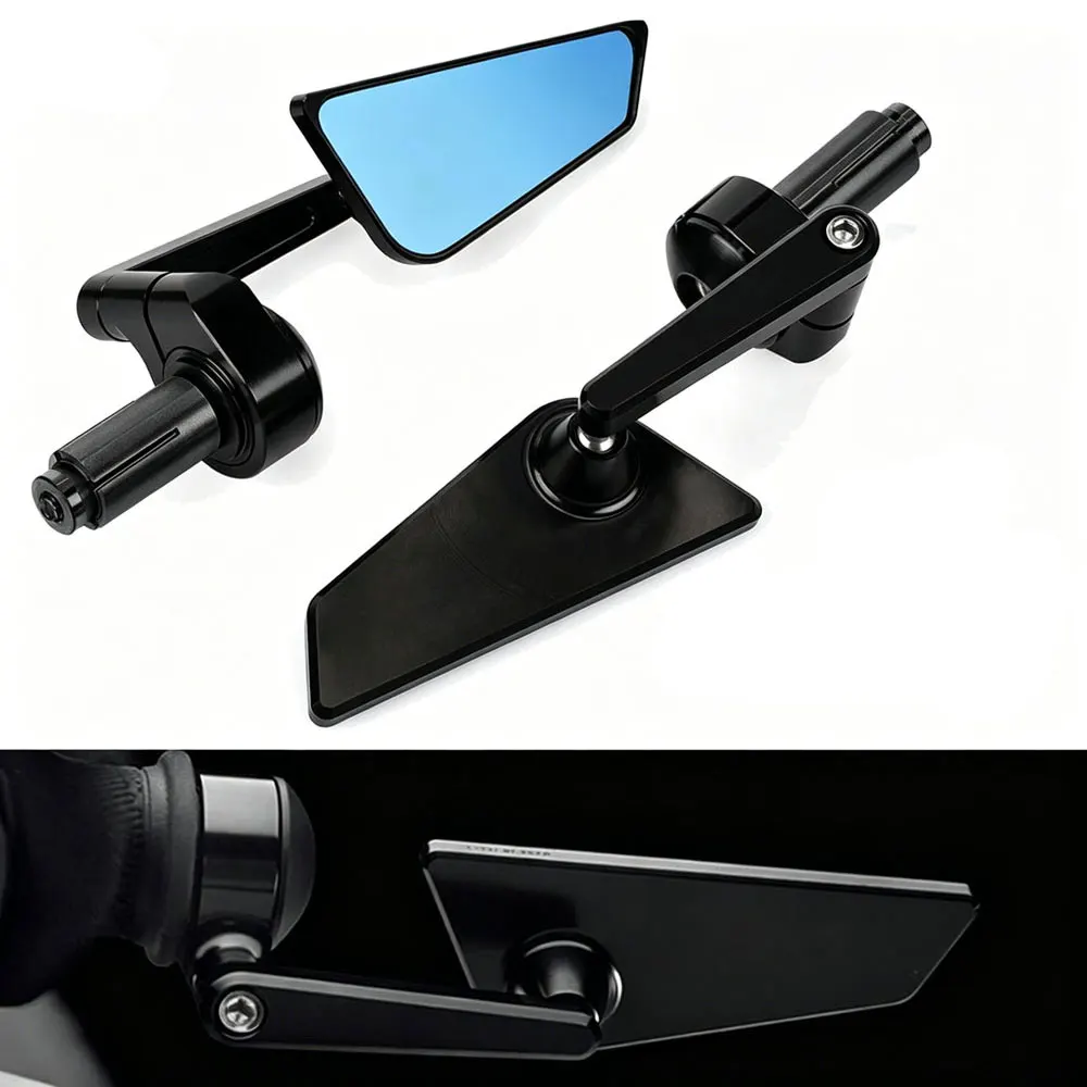For Universal New Motorcycle Rearview Mirrors Scooter Bar End Handlebar Mirror Rear View Mirror Accessories