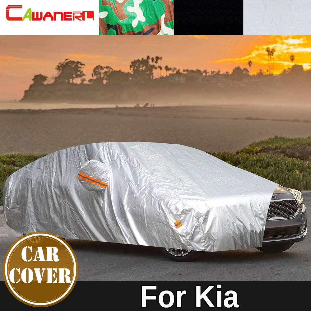 

Car Cover Anti-UV Sun Rain Snow Scratch Resistant Waterproof Cover For Kia Sonet Seltos Telluride K9 Rio Credos Joice Amanti