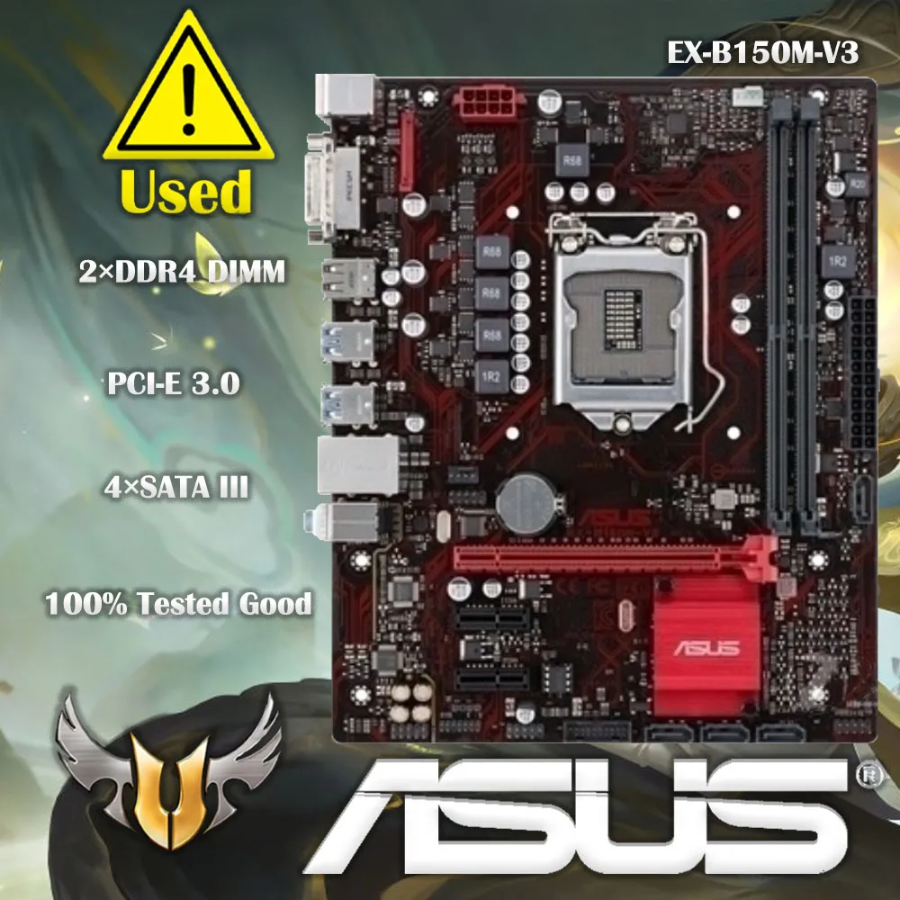 

Asus EX-B150M-V3 Original New Desktop Motherboard B150 Socket LGA 1151 i7 i5 i3 DDR4 32G SATA3 Micro-ATX