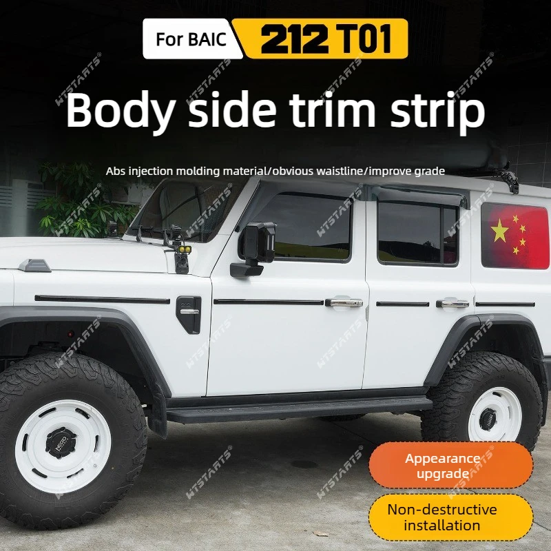 Kratzfester Türkantenschutz für BAIC 212 T01 Autotür-Zierleiste G-Wagon-Stil Außendesign-Zubehör