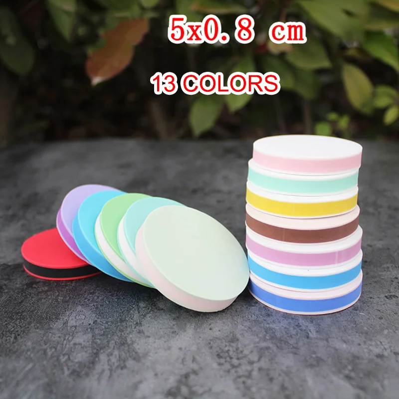 1 Pcs Carving Rubber Stamp Round DIY Crafts Carved Blocks Eraser 5x0.8cm