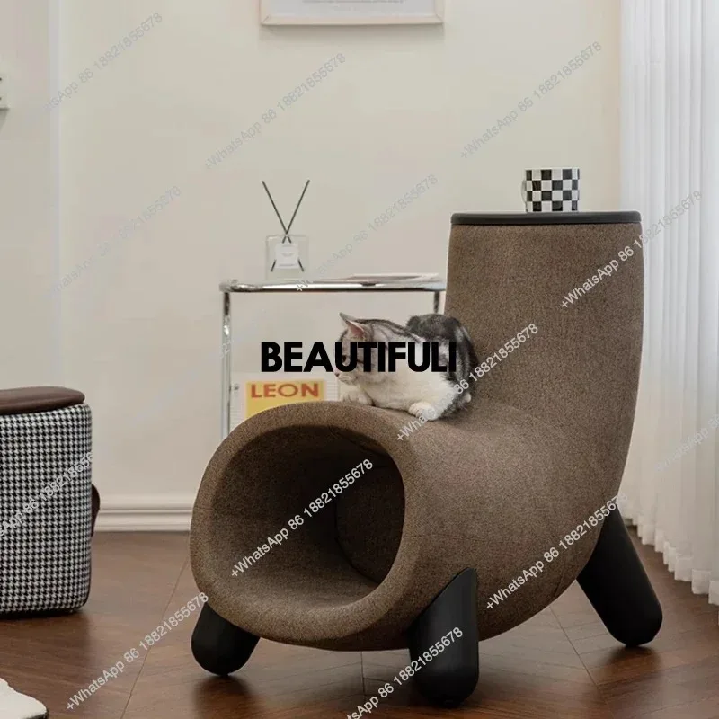 

Nordic Single Sofa Chair Living Room Designer Cat Nest Small Apartment Stools Chaise Accent Bedroom Cadeira Furniture Home