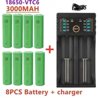 Brand new original 18650 battery+ USB charger, rechargeable battery, Sony VTC6 3.7V 3000mAh suitable for toys and power tools