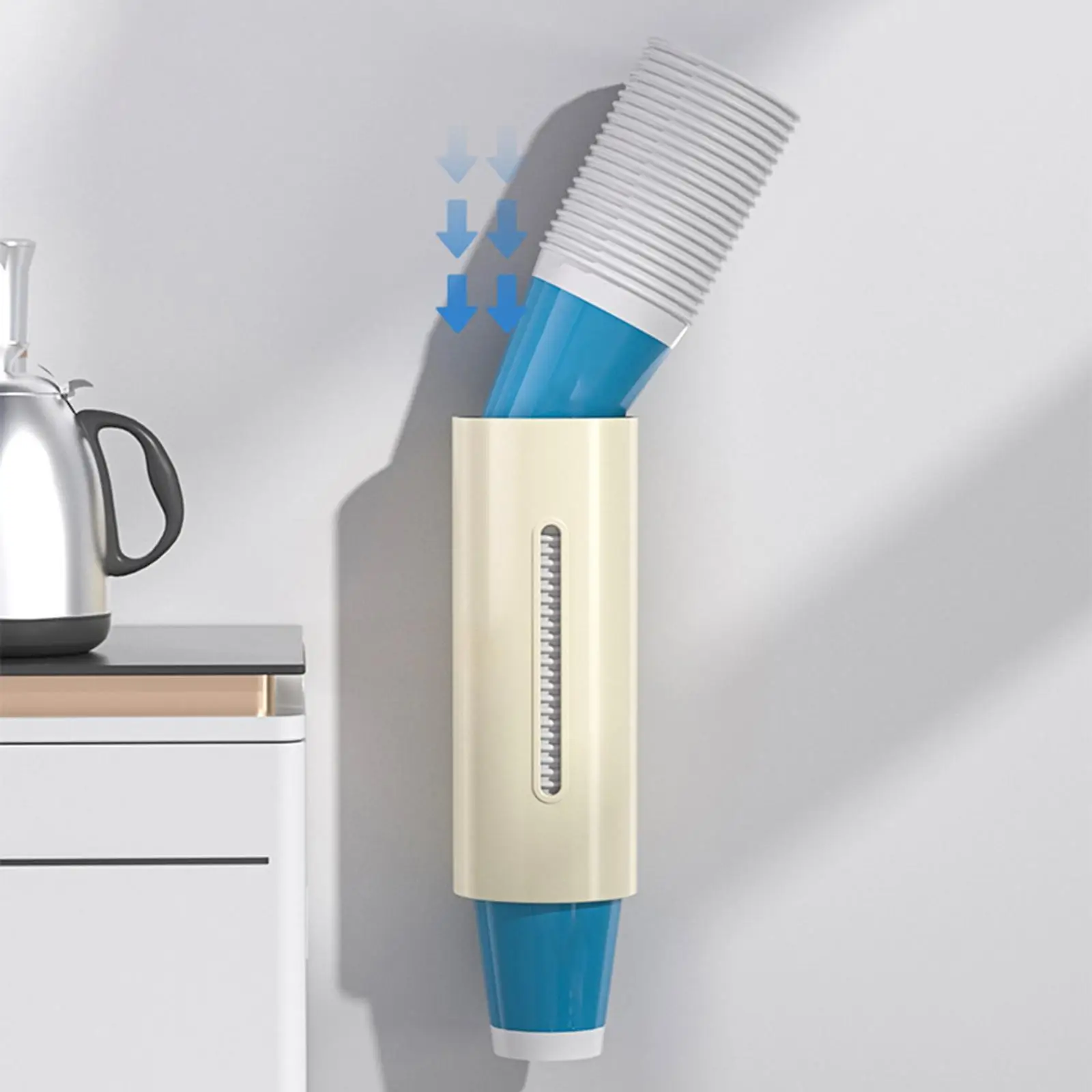 

Cup Dispenser Disposable Mouthwash Cups Dispenser for Kitchen Office Hotel