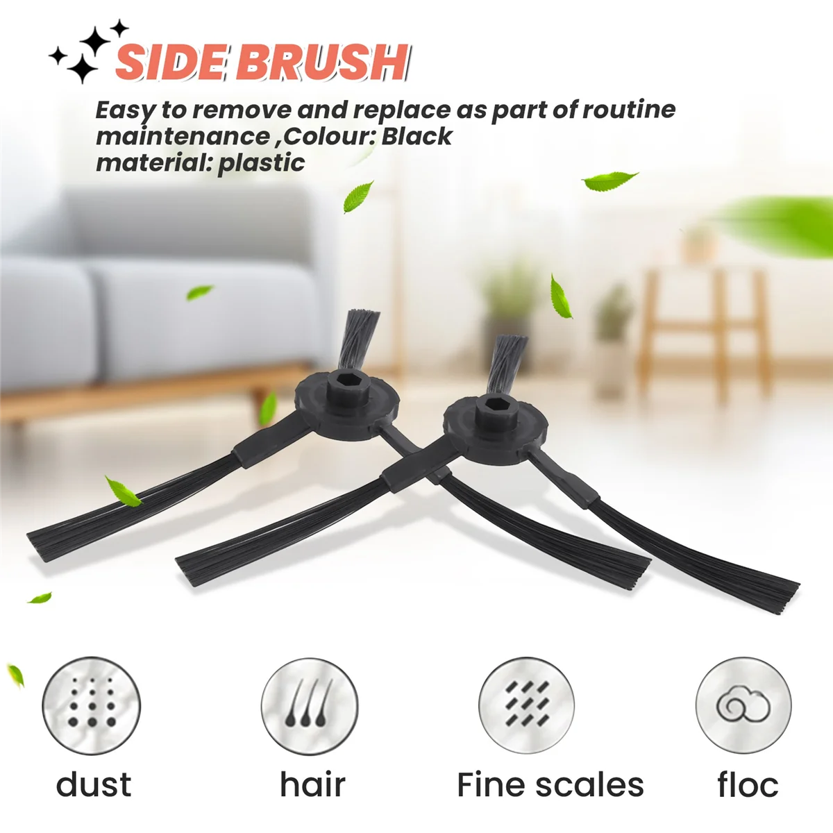 로봇 진공 청소기용 교체 사이드 브러시, Ilife V3 V5 A6 A4 A4S, 10 팩