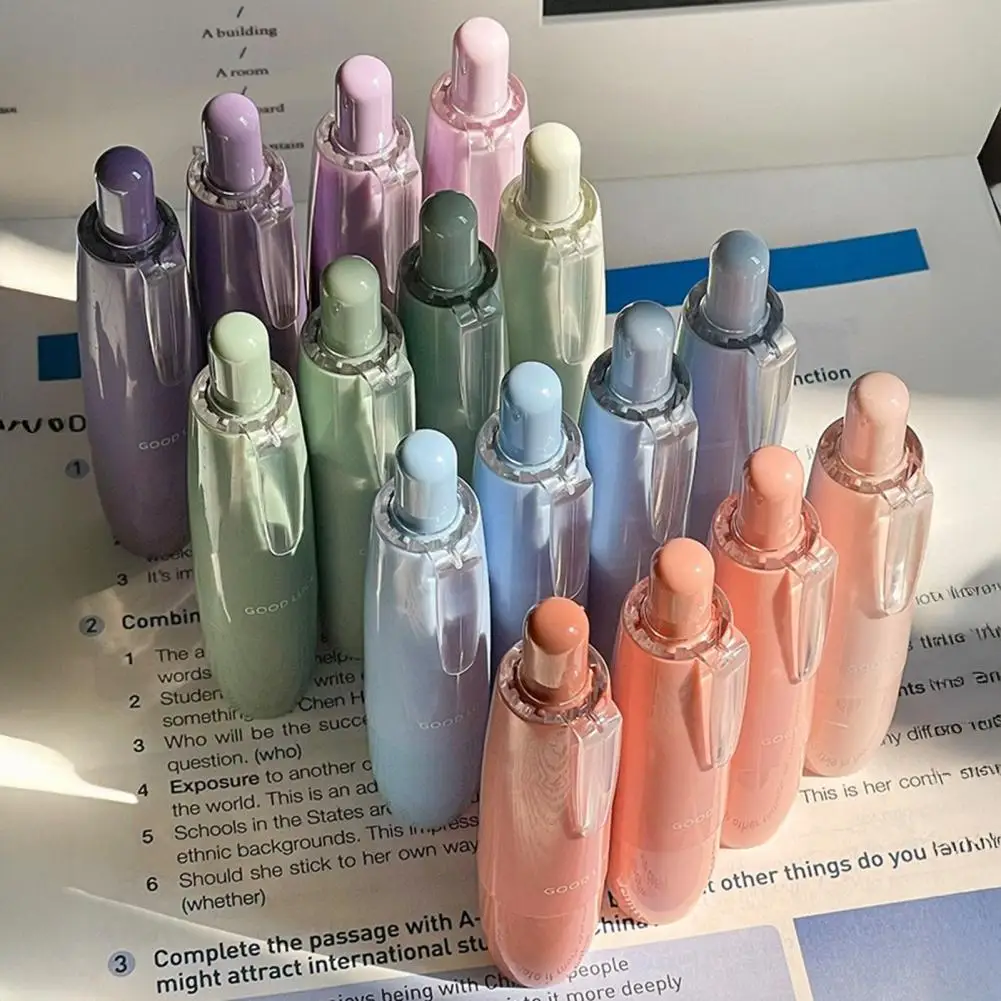 4Pcs 9cm 양면 테이프 펜 쉬운 응용 접착 펜 인스턴트 본딩 접착제 스틱 롤러 휴대용 스크랩북 용품