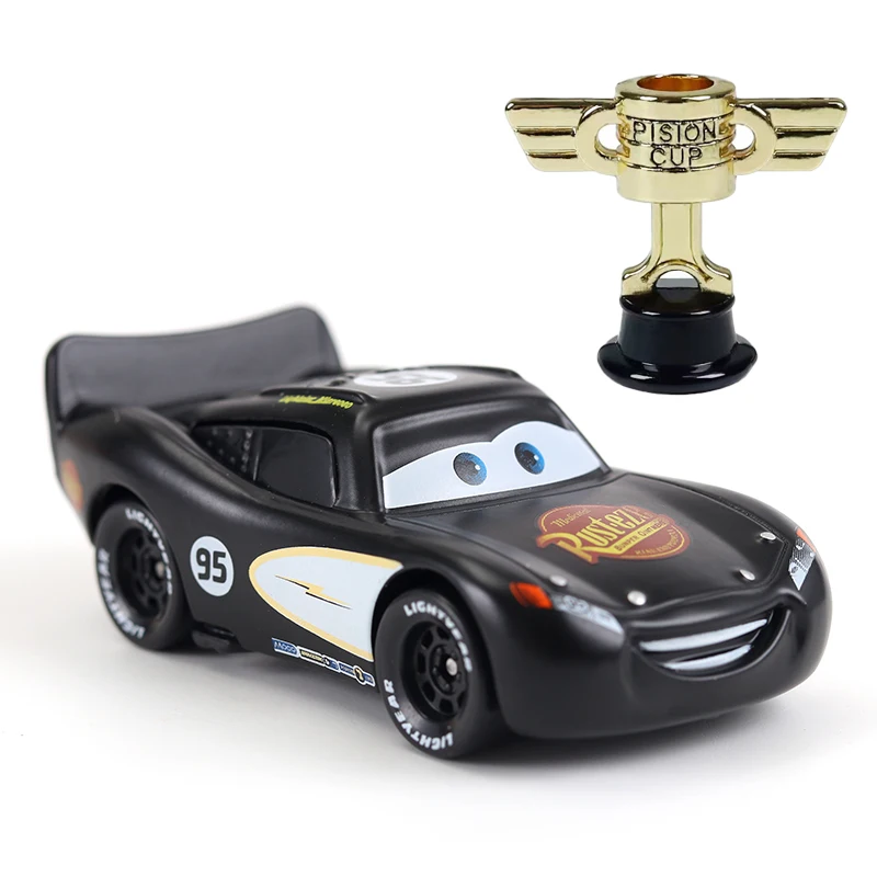 Auto da corsa nero 95 di prima generazione McQueen Cartoon Car Model Piston Cup Set regalo di compleanno per bambini Toy Car