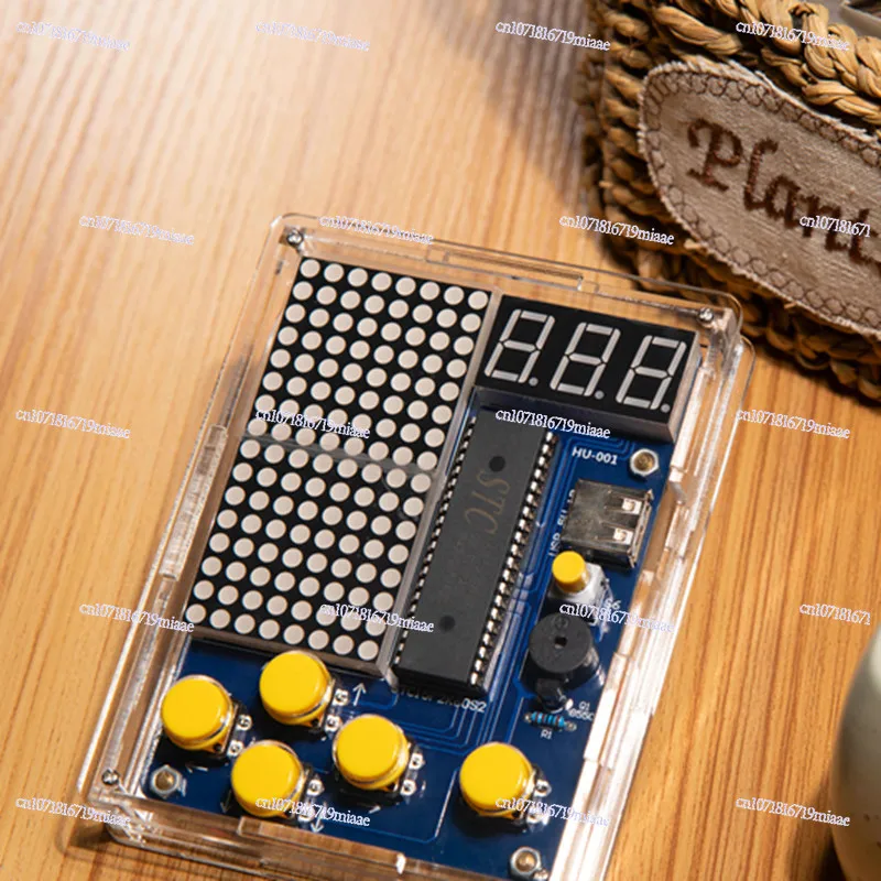 

Pixel Game Machine Production Kit 51 MCU Game Machine DIY Electronic Parts HU-001