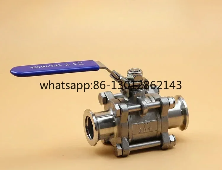 

304 stainless steel three piece quick installation ball valve KF16 KF25 KF40/50 leak detection