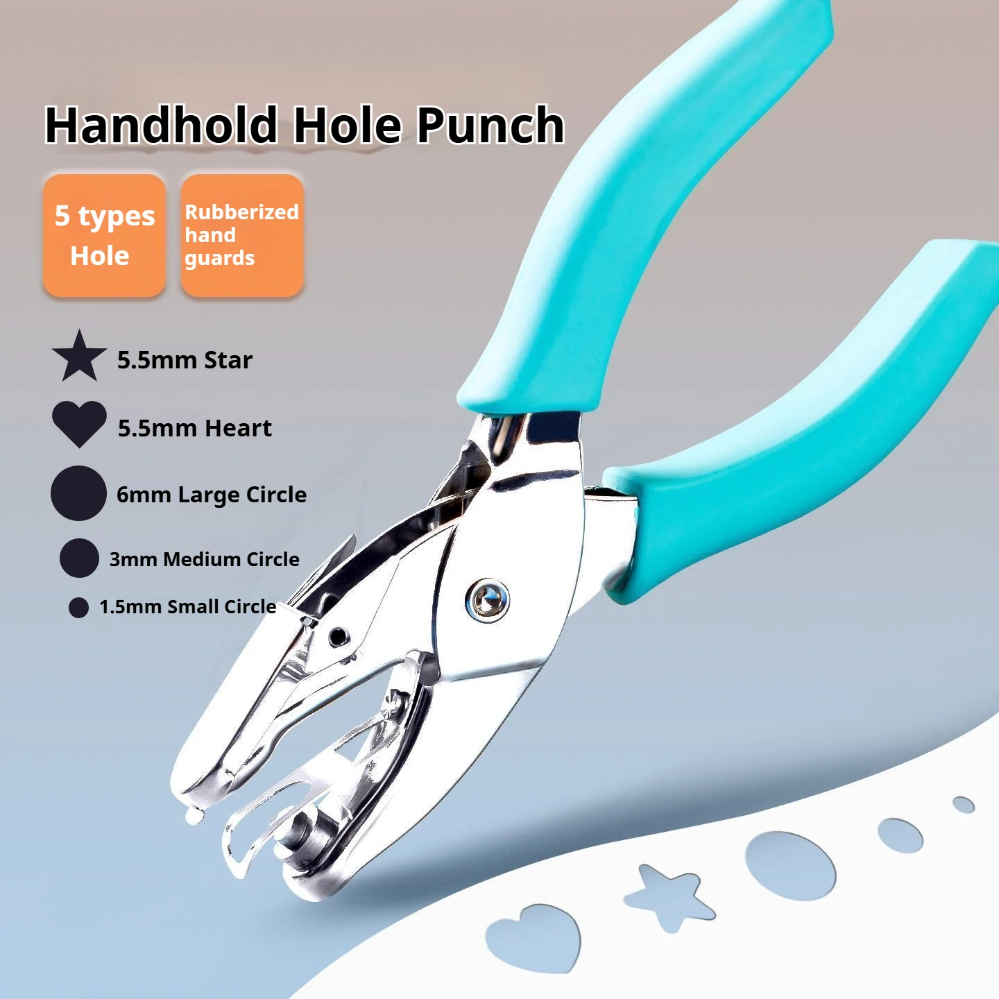 ثقب واحد لكمة 8 ورقة سعة 1.5/3/6 مللي متر قطر ثقب الناخس ورق اليد سكرابوكينغ اللكمات للوازم المدرسية المكتبية