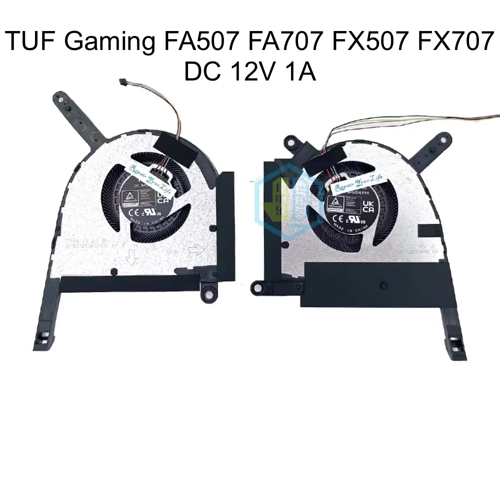 

CPU GPU Cooling Fan for ASUS TUF Gaming FA507 FA707 FX507 FX707 TUF507 TUF707 Laptop Fan 13NR09J0T01011 FPSP 13NR09F0T01011 FP88