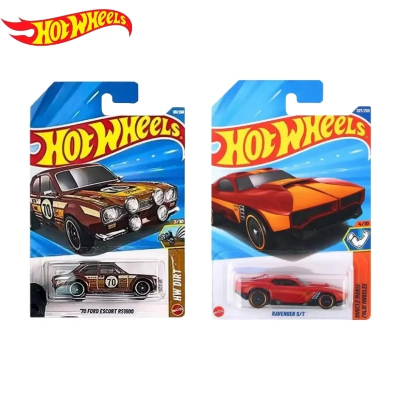 Novo Carro Original Hot Wheels 70 Ford Escort Rs1600, Brinquedo em Escala 1/64, Modelo de Veículo em Liga de Alumínio, Coleção de Brinquedos para Presente de Aniversário