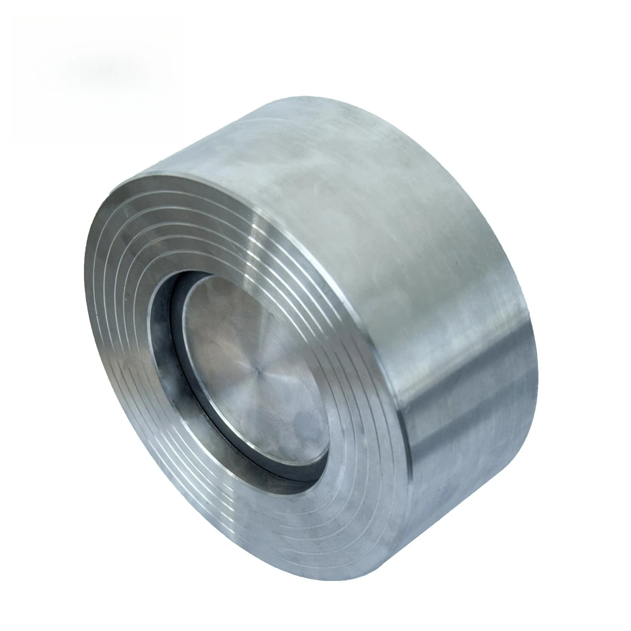 CF8 Stainless Steel Rounded Dual Clamp Wafer Check Valve Supply For Petroleum