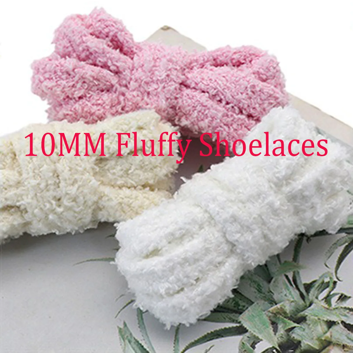 1 Pair Thick Flat Shoelaces 10mm Wide Double Layer Soft Puffy Shoe Laces for Sneakers Running Sports Casual Shoes Board Canvas