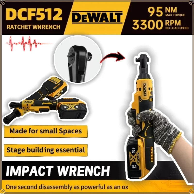 

Dewalt DCF512 10MM Cordless Driver Multifunction Variable Speed Wrench Brushless Ratchet Right Angle Wrench For Dewalt Battery