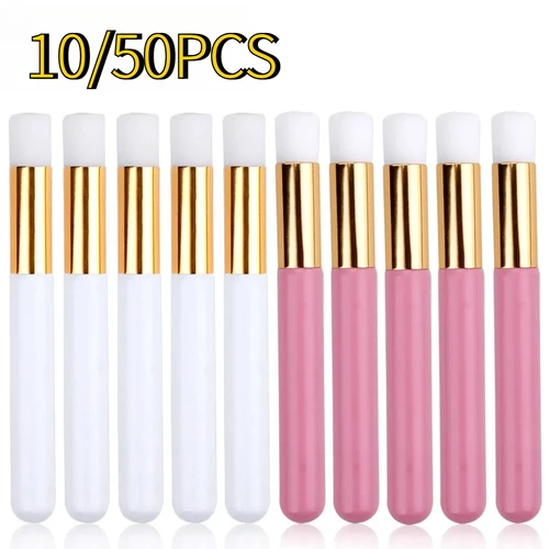 10/20/50 Uds cepillo de limpieza de pestañas cepillo de champú para extensiones de pestañas pelar el poro de la nariz removedor de espinillas herramientas de maquillaje