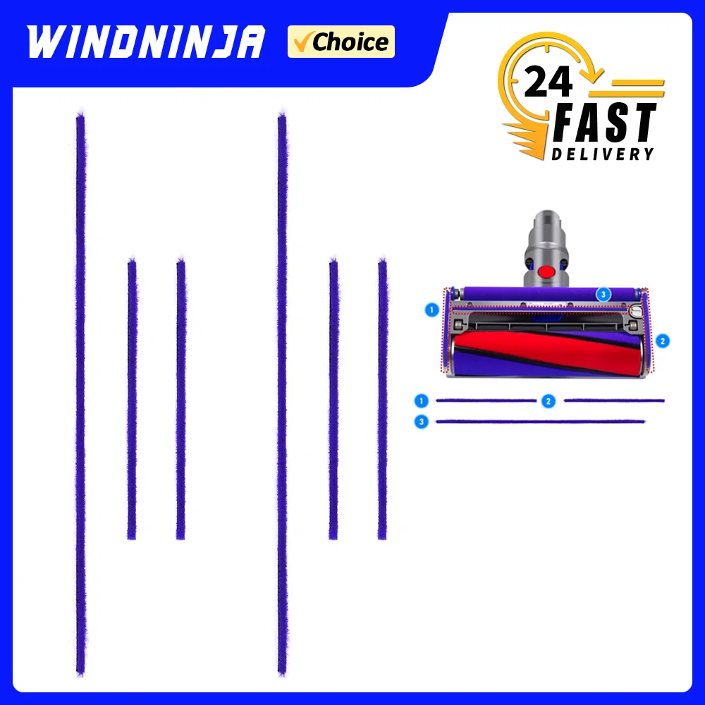Bandes en peluche douces pour aspirateur Dyson V6 V7 V8 V10 V11 V15, accessoires de haute qualité, ensemble de bandes résistantes à l'usure
