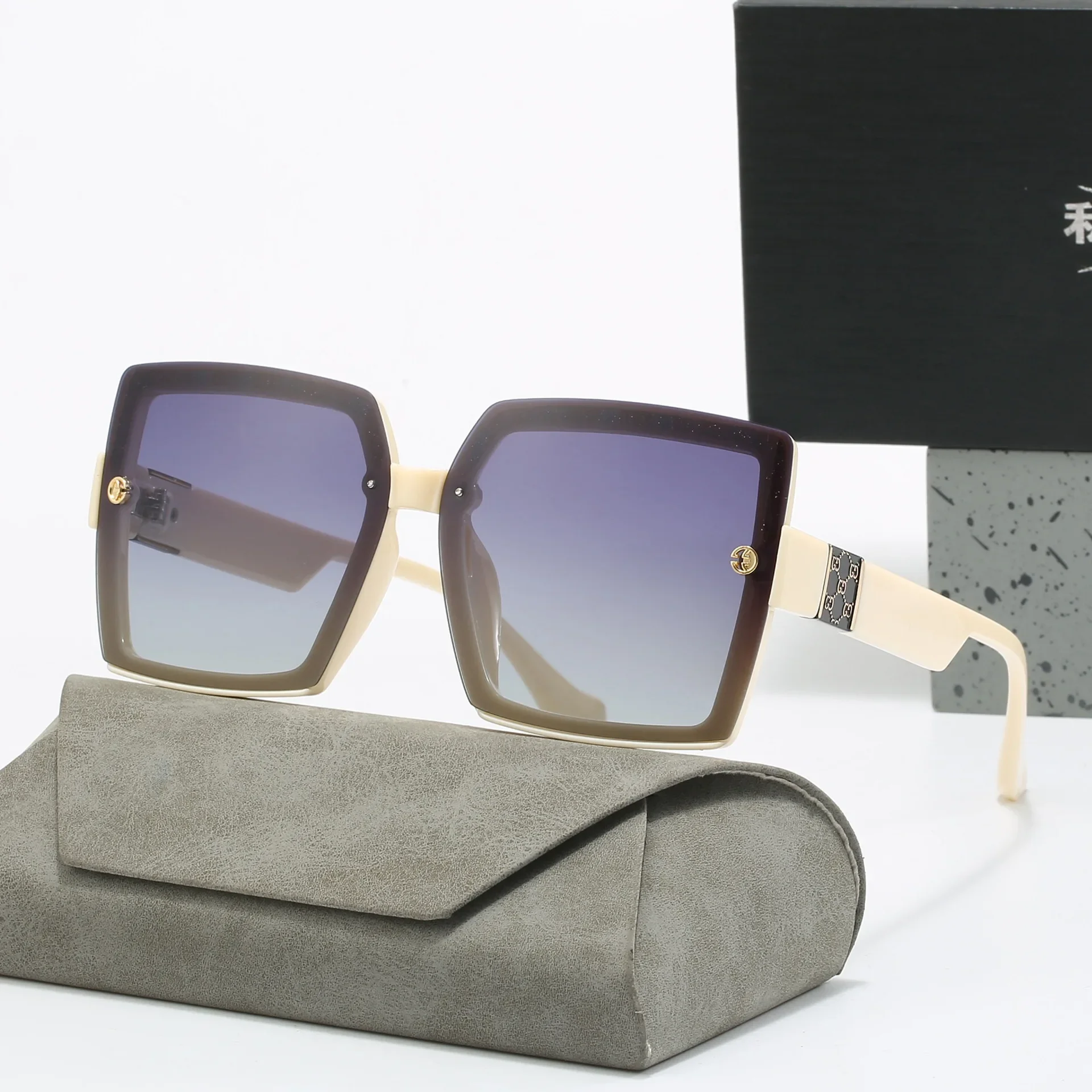 VAKA Moda Polarizzata Designer di Marca Occhiali da sole da donna Occhiali da sole quadrati oversize da donna UV400 Occhiali da sole alla moda