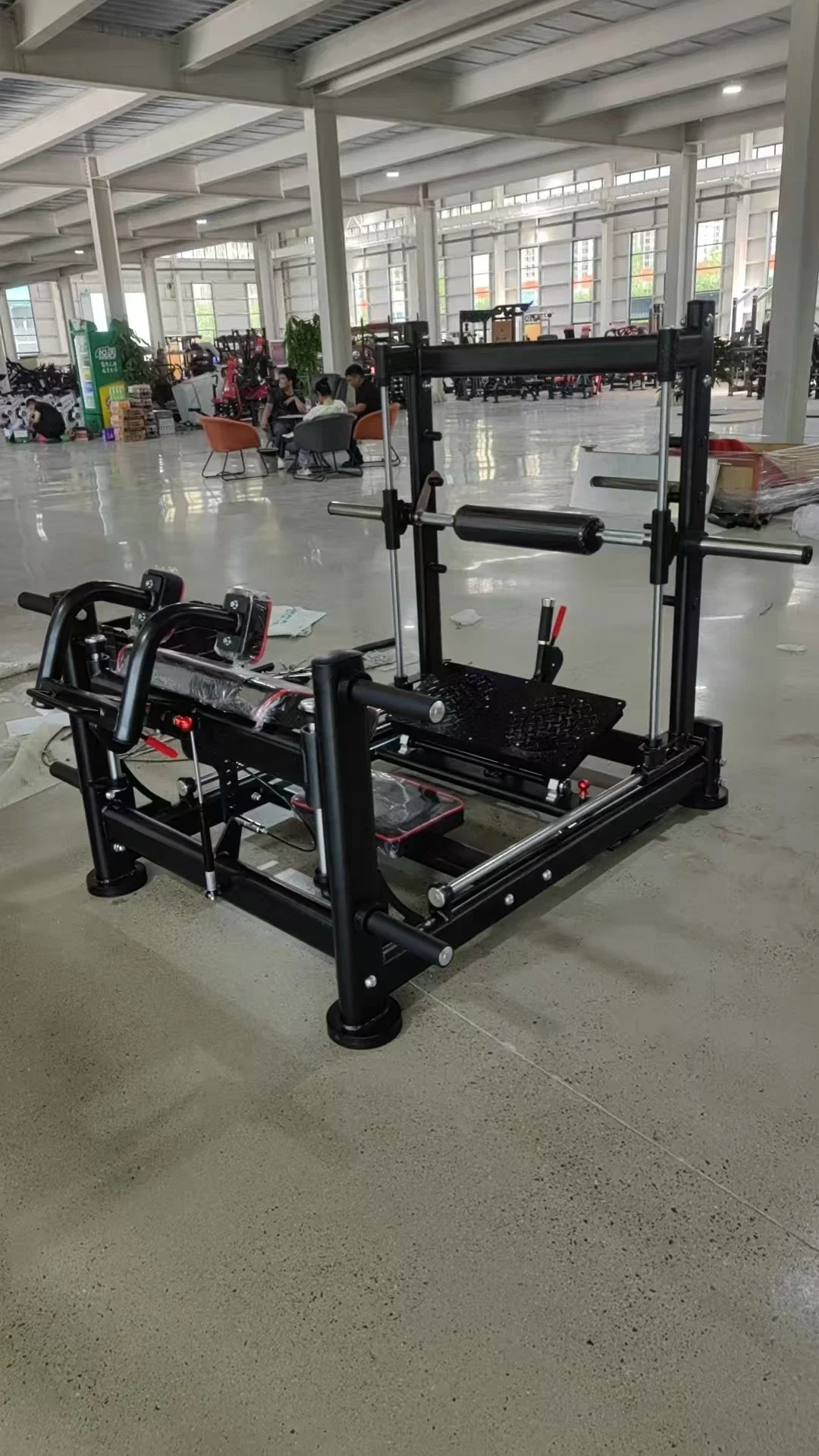 Commercial Steel 3D Big Hip Bridge Machine Gym Hip Push Stool Power Feature Home Seal Sleeping Pull Back Barbell Rowing Trainer