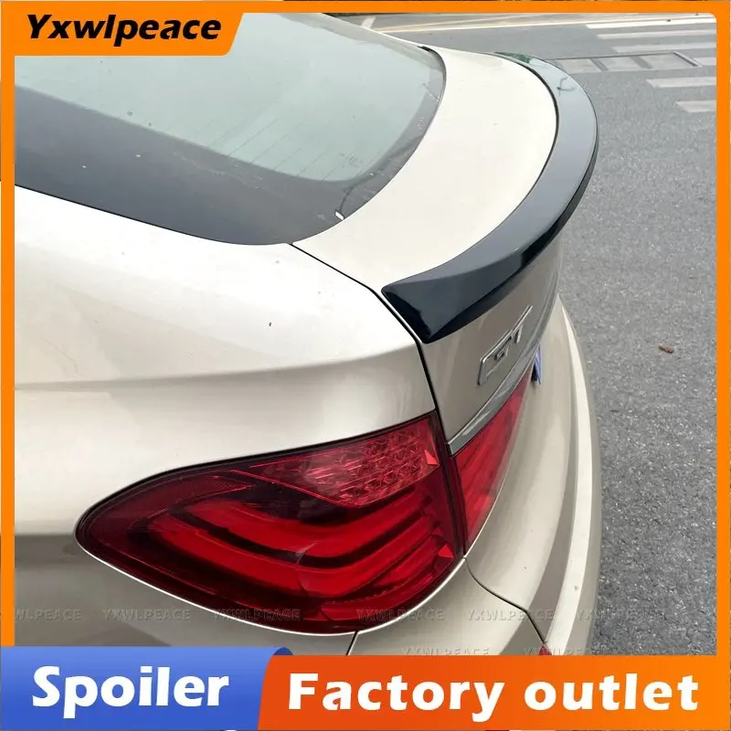 

For BMW 5 Series GT F07 Rear Spoiler 2010-2016 AC Style Sport Body Kit Accessories Carbon Fiber Look and Gloosy Black