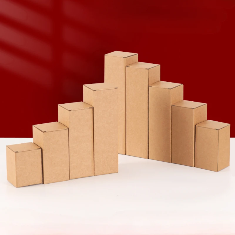 Vertical Rectangular Express Delivery Business 20pcs Three Hard Extra Long Carton Layers Packaging Box Mailbox Cardboard