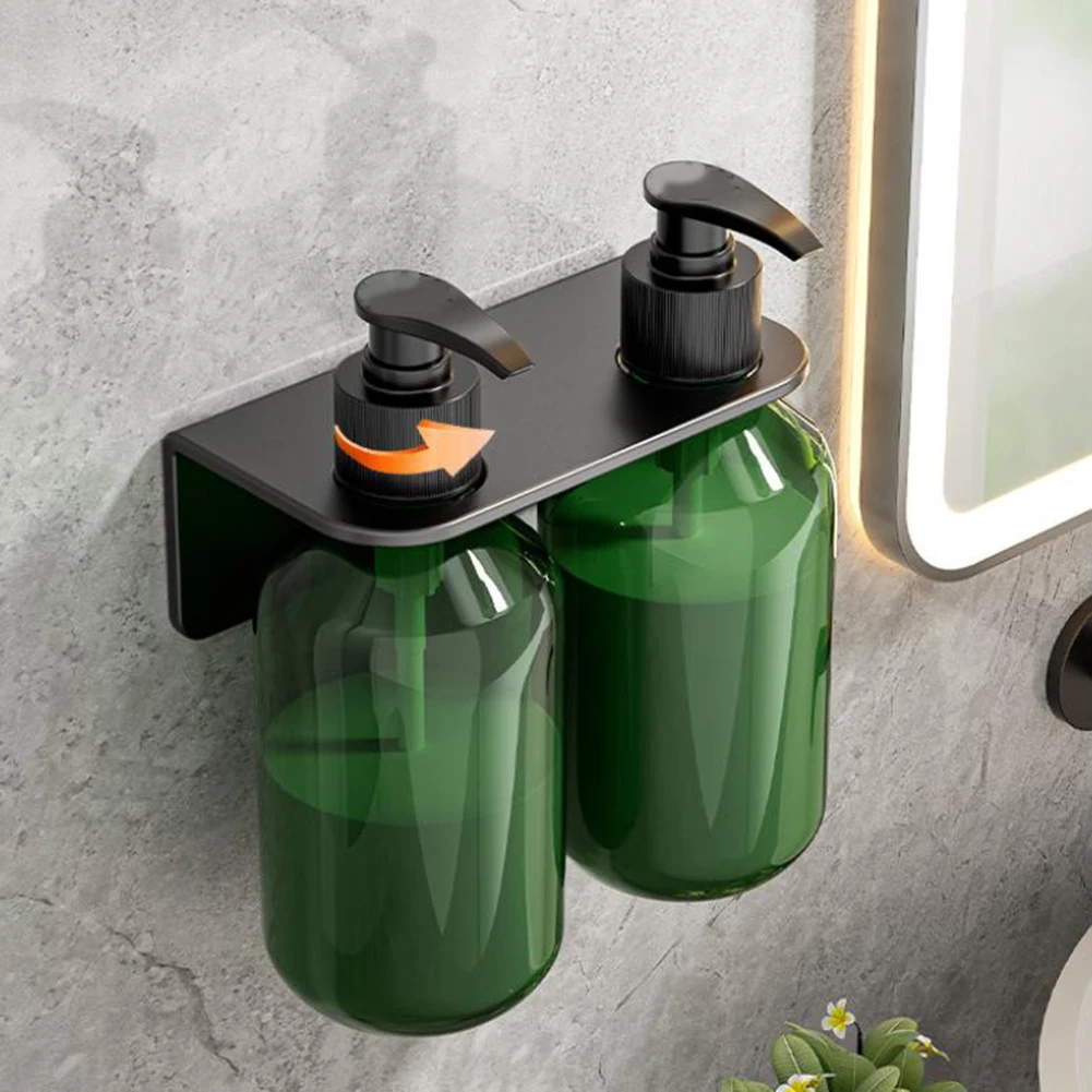 1Pc Wall Mounted Stainless Steel Soap Dispenser Holder Space Saving Shower-Caddy For Shampoo Bottle Bathroom Products