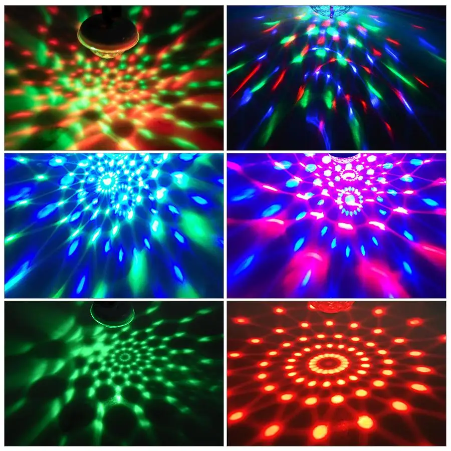 LED RGB ديسكو ضوء المرحلة تيار مستمر 5 فولت USB ماجيك الكرة ضوء مصباح القيادة الصوتية للهاتف المحمول الطرف الأسرة الديكور