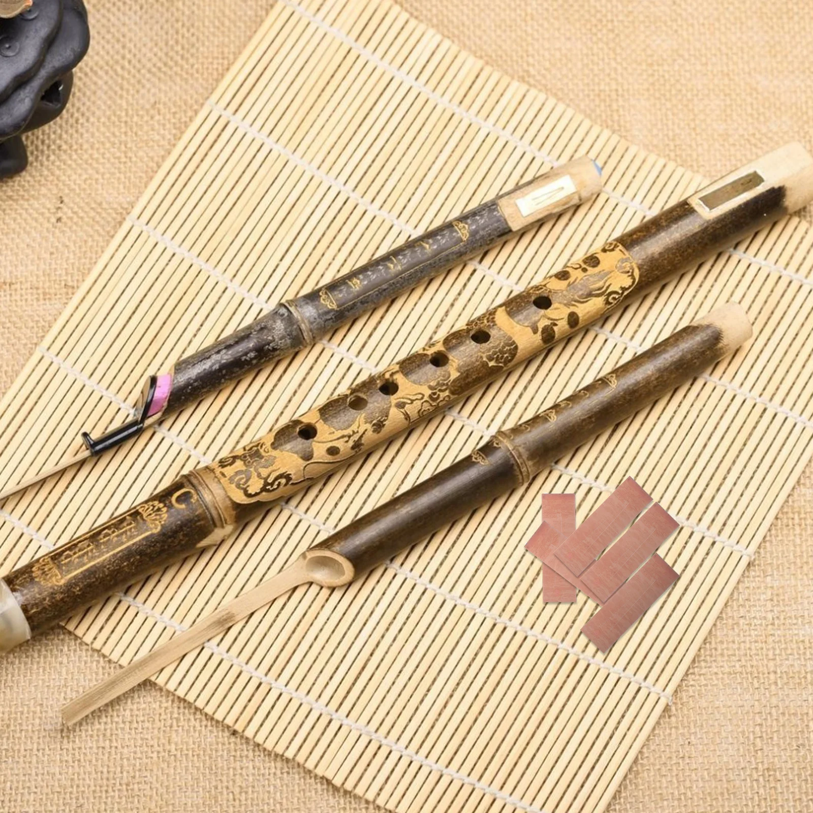 

5Pcs Cucurbit Flute Reed Precision Made Smooth Sound Production Cost Effective Replacement Part for Traditional Instrument