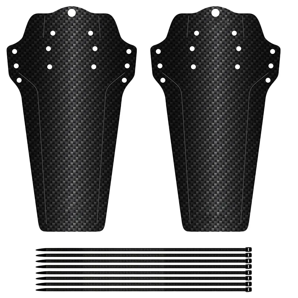 

2pcs Carbon Fiber Mudguards Durable Material Bike Front Rear Mud Guard Universal 3D Twill Color Printing Process Bicycles