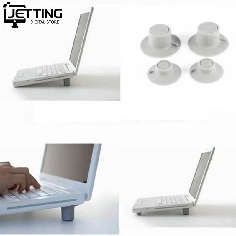 2Pcs Convenient Mini Big + 2Pcs Small Notebook Laptop Cooling Pads Skidproof Pad Cooler Stand