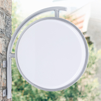 40cm LED Advertising Light Box Round Double Sided Illuminated Sign Waterproof Signboard Light 220V