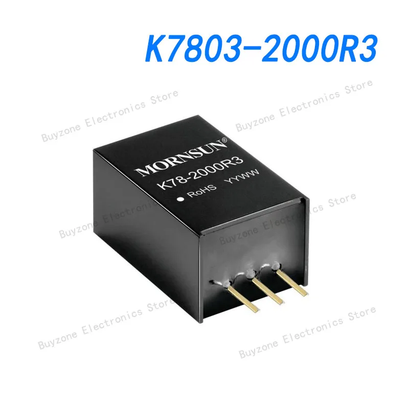 10PCS/LOT K7803-2000R3 Linear Regulator Substitute DC Converter 1 Output 3.3V 2A 6V-36V Input