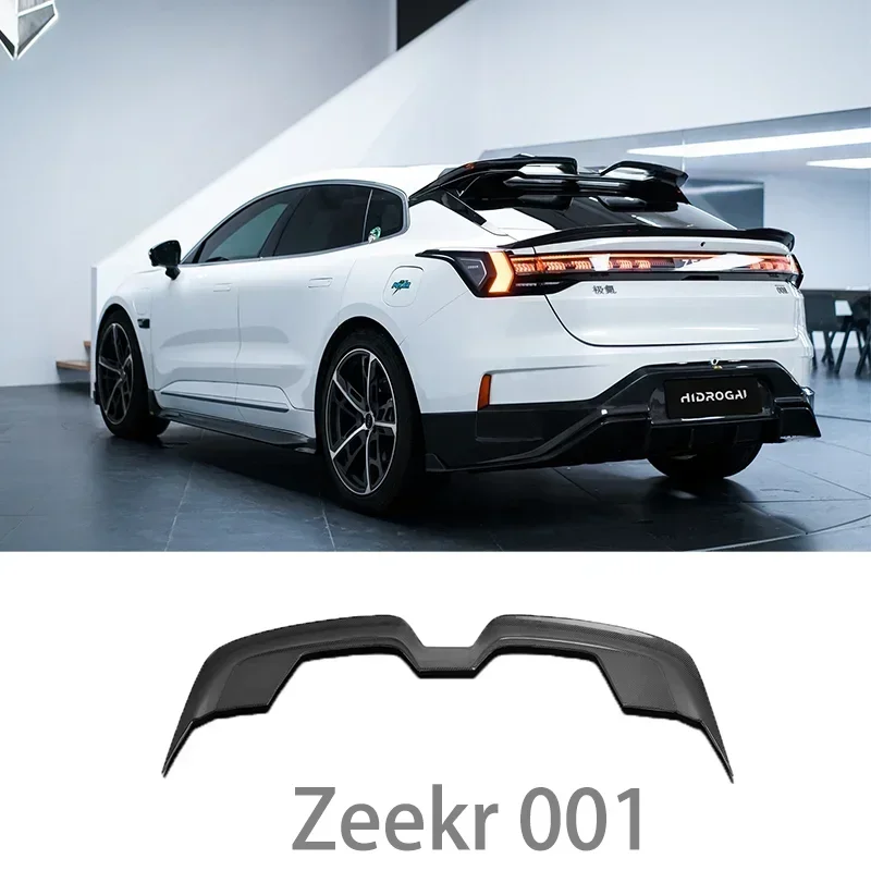 Carbon fiber Body Kit for ZEEKR 001 2021-2024 Front lip Rear lip Side skirt Engine Cover  Top wing Car Accessories