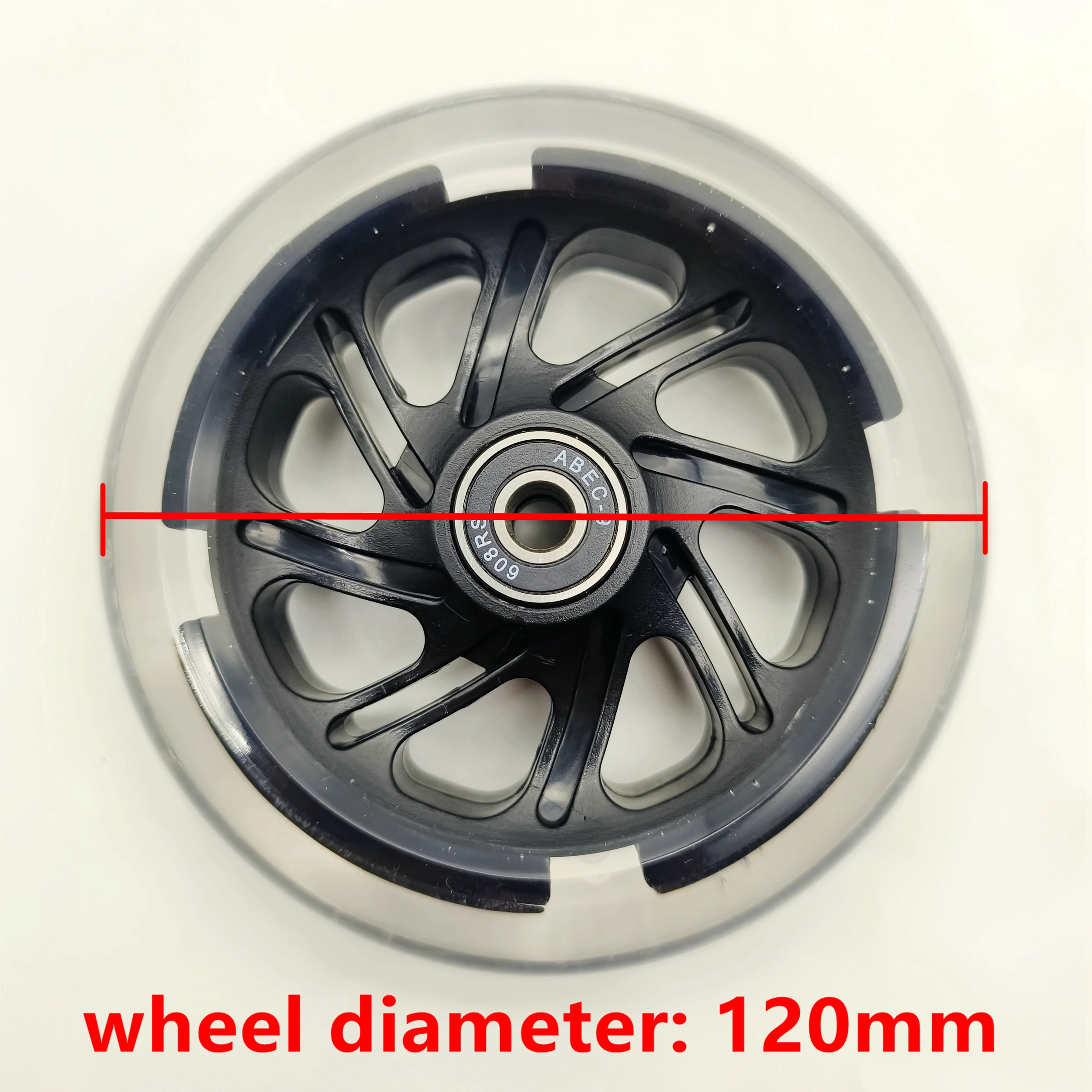 Scooter wheel flashing 80mm 120mm with bearings 608rs scooter accessories