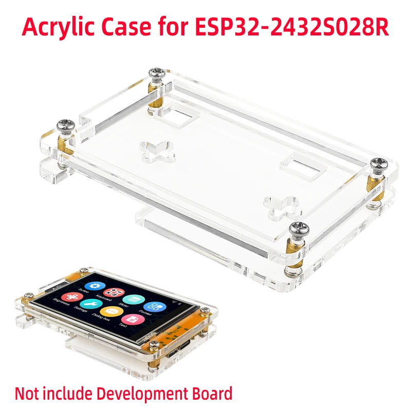 Acrylic Case for ESP32-2432S028R  ESP32 Deveopment Board with 2.8 Inch Screen Smart Display (Only Case Not Inlcude DEV. Board)