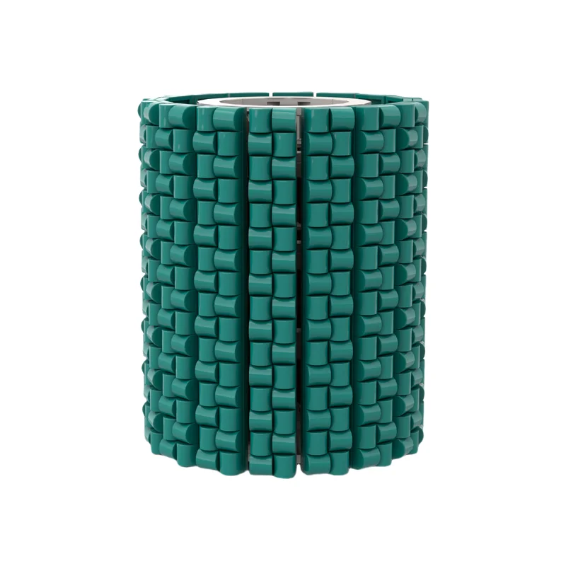 

MOC small round turquoise vase and round green flower small particle bottle match with toy building blocks 568pcs set