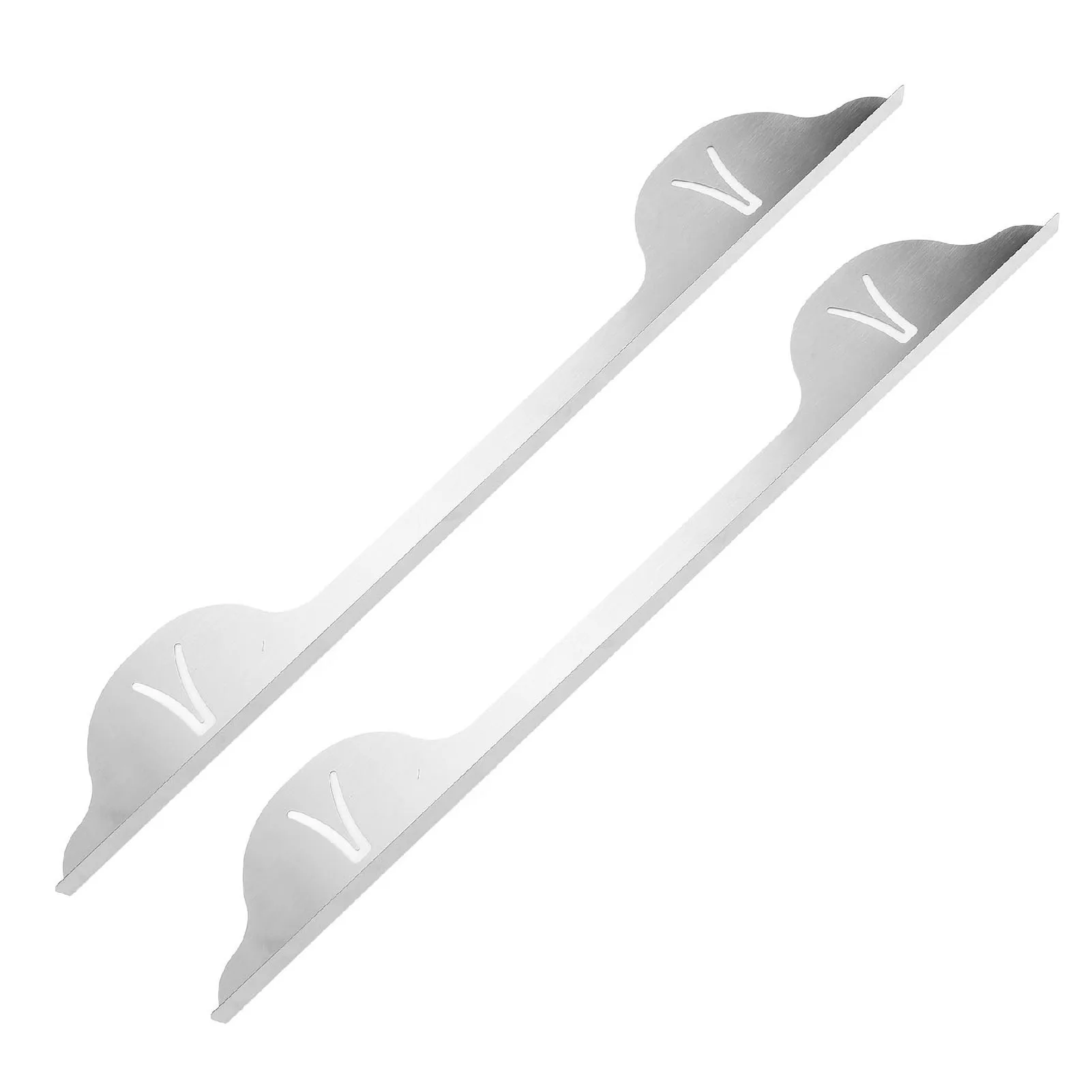 2Pcs Stainless Steel Stove Counter Gaps Cover Heat Resistant Stove Gaps Guards Range Trim Kit For Modern Kitchen