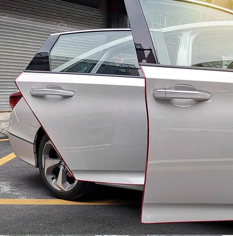 2/5/10M Auto Tür Rand Scratch Protector DIY Trim Streifen Schutz Abdeckung Streifen Rolle Chrom Styling form Trim Streifen – Detail 1