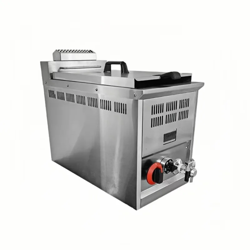 Commercial Gas Deep Fryer for Chicken High Productivity with Temperature Control New Condition for Restaurant and Hotel Use