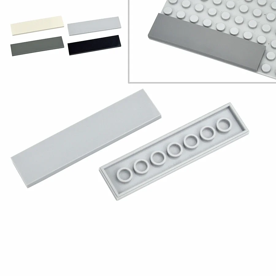 

Tile Bricks DIY Smooth Building Blocks 2x8 Dots Educational Creative Size Kid Plastic Toys Compatible With Brand 20Pcs toys